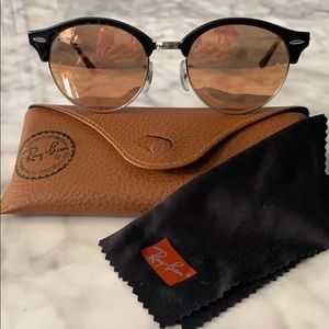 Ray Ban Clubround classic mirrored copper lenses